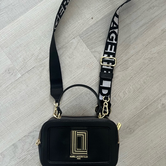Karl Lagerfeld Black Crossbody Bag - Picture 2 of 4